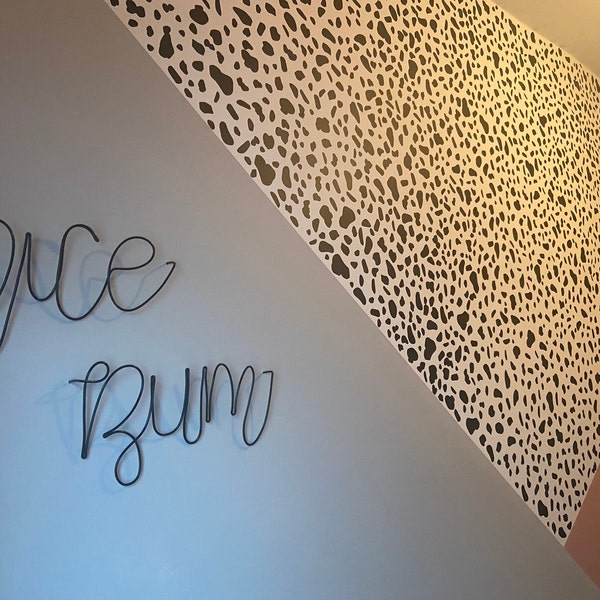 Nice Bum Wire Words for Bathroom Wall Large Wire Writing Bathroom Decor ...