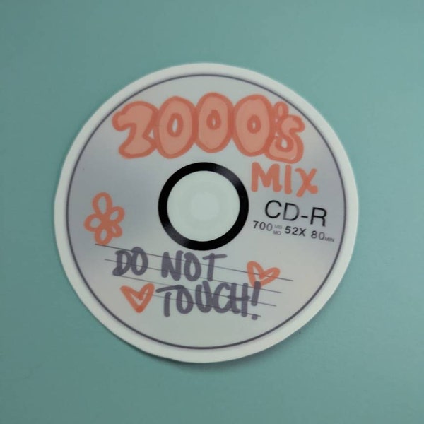 2000s CD Mix Sticker, Sticker for Millennials - Etsy