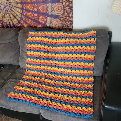 3 Hour Crochet Blanket Pattern, Crochet Afghan - Etsy