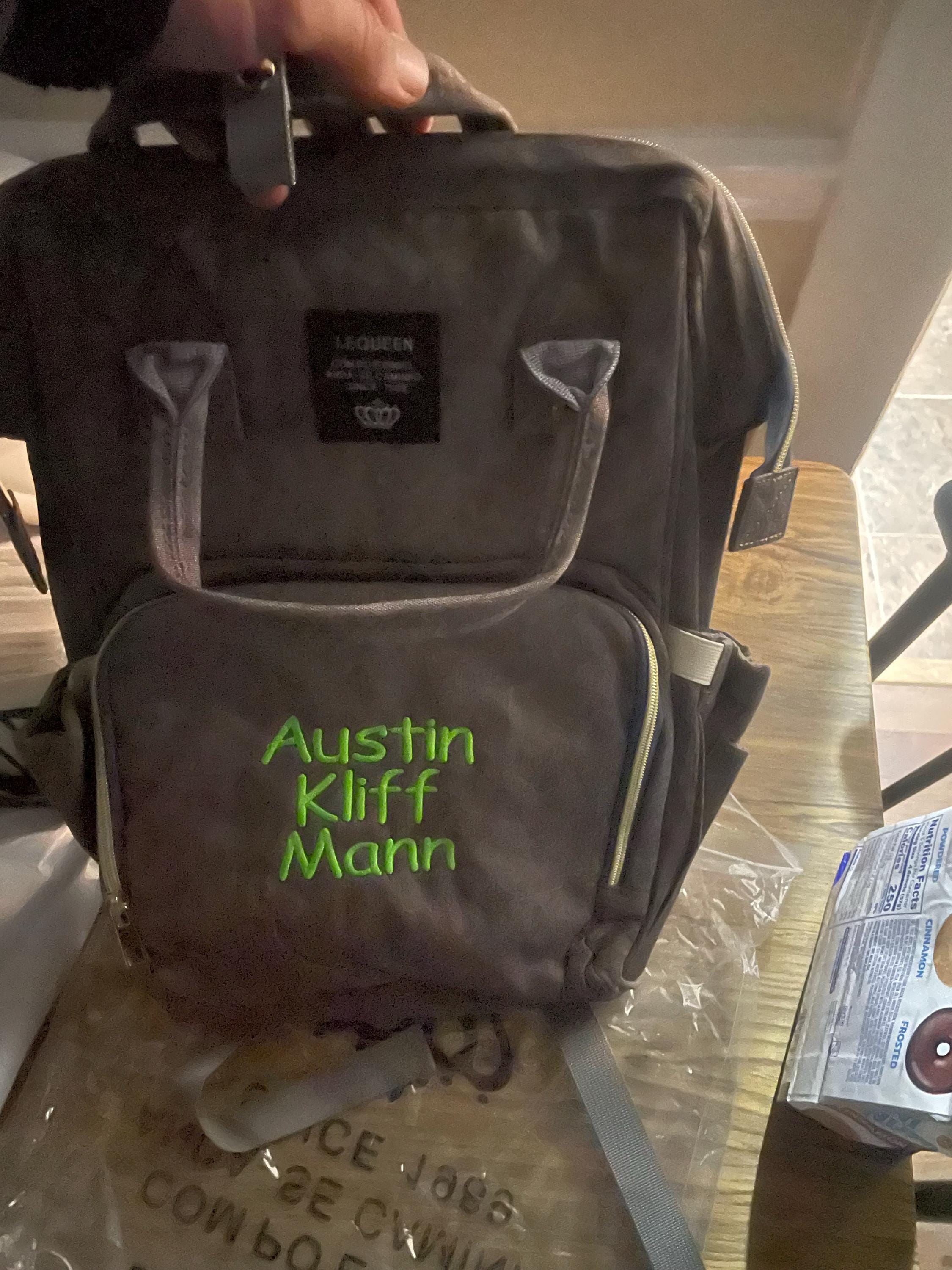 Monogrammed Diaper Bag Backpack | Multi Functional Diaper Bag Backpack | Personalized Diaper Bag | Custom Name Diaper Bag | Baby Shower Gift