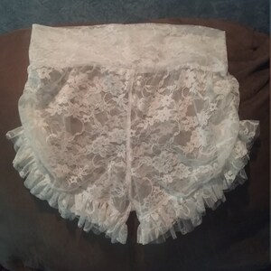 White Lace Ruffle Shorts/ Wedding Shorts/summer Shorts /sexy | Etsy