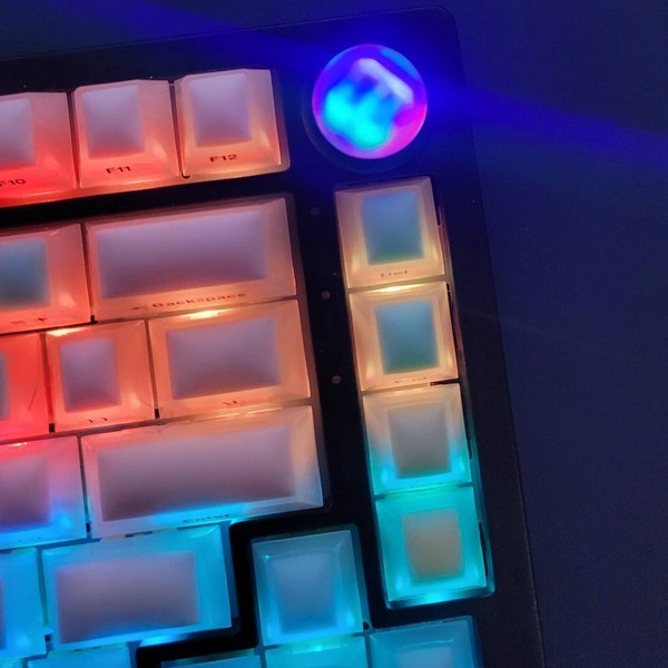 Key Cap Button Resin Artisan Keyboard Knob: Jelly Backlit Keycap Button for Hi75 & K81 ...