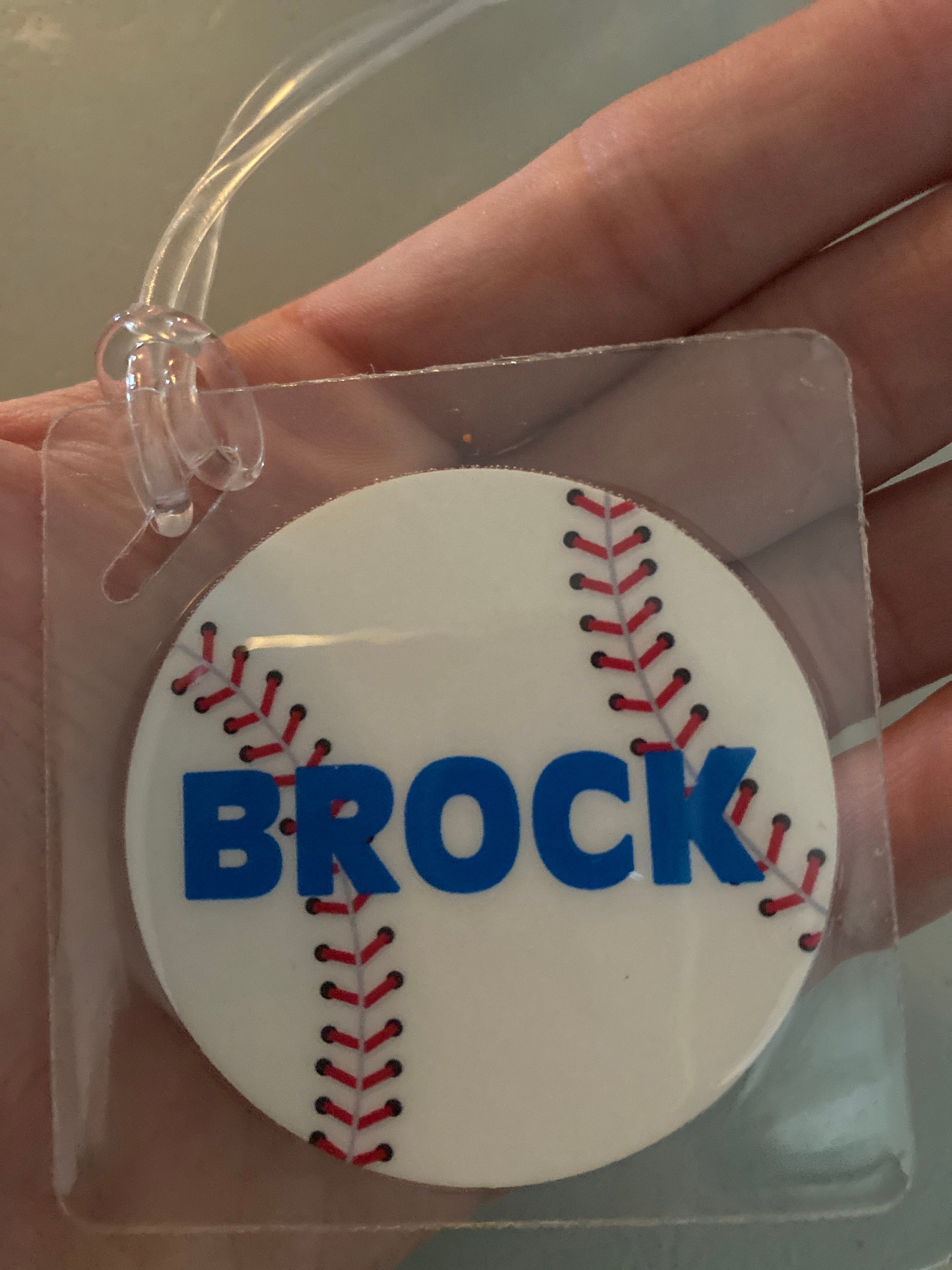 Baseball Team Gifts, Baseball Bag Tag, Baseball Tags