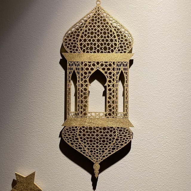 30 cm hoch Arabische Laterne Ramadan Laterne Holz Lasercut Ramadan Lampe  Ramadan Dekoration Ramadan Wandhänger Ramadan Dekor Mubarak Islamisch -  .de