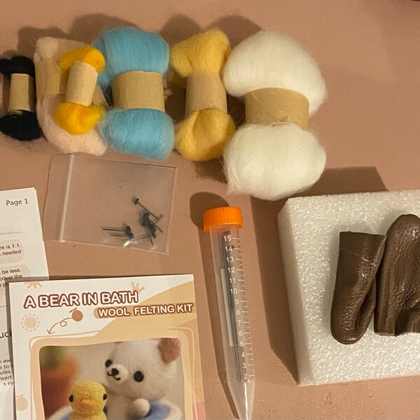 Cool Beans Boutique 1:18 Scale Miniature Dollhouse Furniture - Blue Double Bed & Nightstand DIY Kit