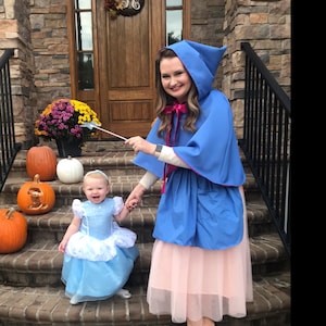 Mom and Baby Halloween Costume: Fairy Godmother and Cinderella