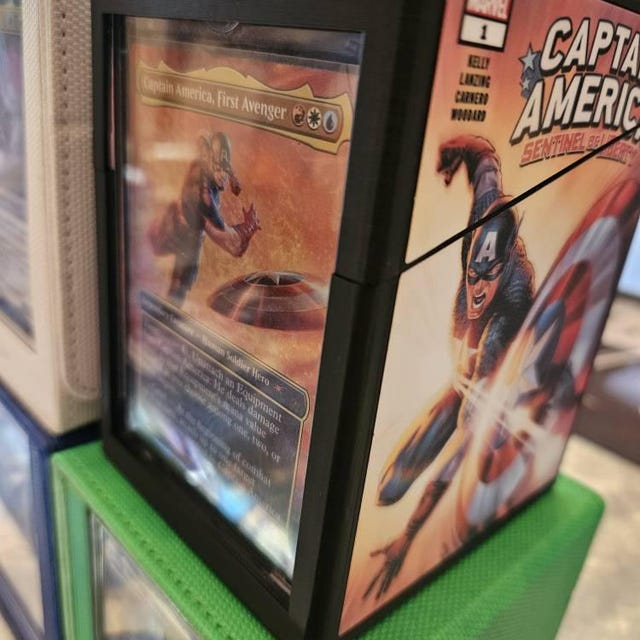 Magic the Gathering Deck Box - Marvel - Captain America - Etsy