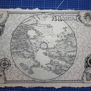 Pirate Island Map. A4 Colouring Page, RPG Map - Etsy