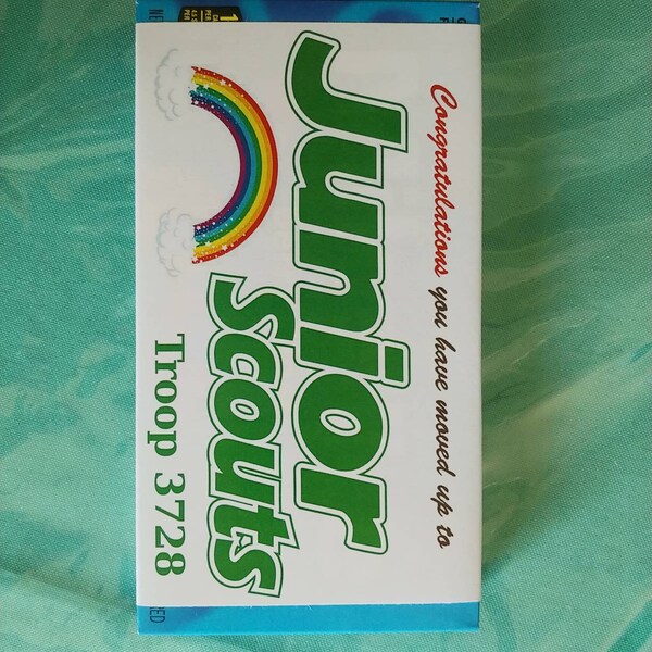 Customizable Junior Scouts 3.5 Oz Junior Mints Box Wrapper Girl Scout ...