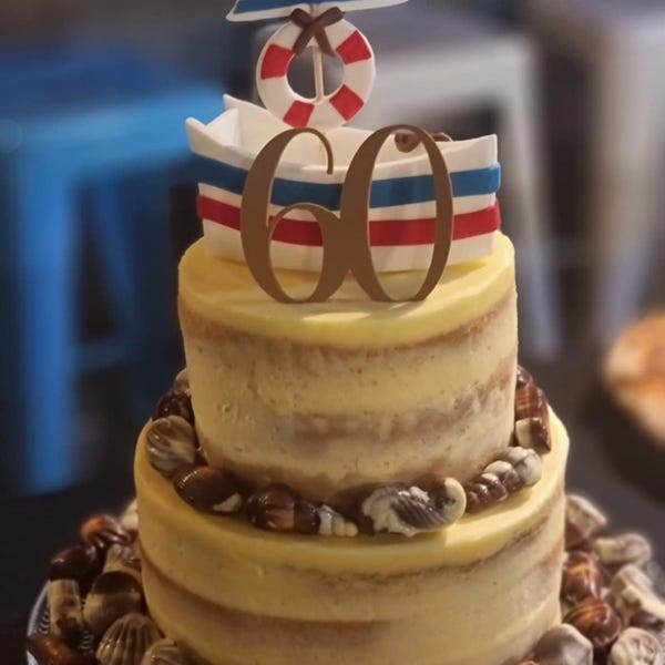 Edible Train Cake Topper With Carriageway [ Birthday Sugar Cake Topper ...