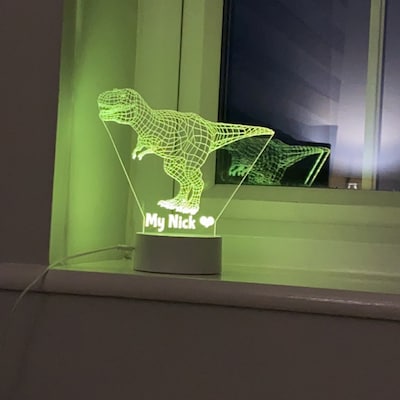 Personalised Mini LED Sign / LED Light Remote Controlled Lamp Mini One ...