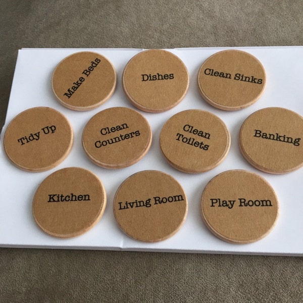 CUSTOM Chore Magnets: You Choose the Chores - Etsy