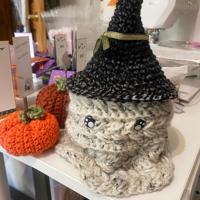 A customer's finished Wheat Stitch Ghost Crochet Pattern
