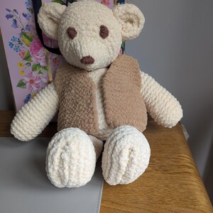 Easy Beginner Garter Stitch Toy Teddy Bear - 14