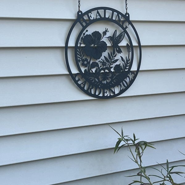 Japanese Metal Wall Art, Cherry Blossom Metal Wall Decor, Mount Fuji