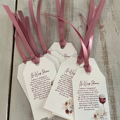 Wine Bridal Shower Favor Tags Template, Cheers to Love Bridal Shower ...