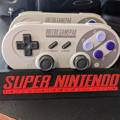 Super Nintendo SNES 8bitdo Pro SN30 SF30 Controller Display Stand 3D ...