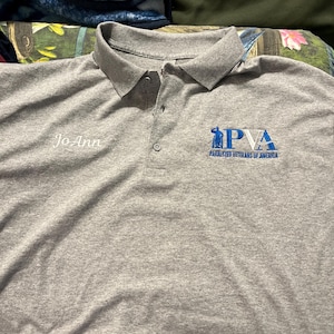 Custom Embroidered Polo, Custom Polo Shirt for Men and Women, Personalized Polo Shirts for Business or Casual Wear, Unisex Polo Shirt