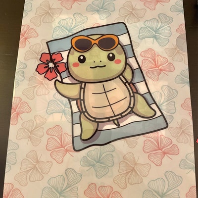 Holiday Sticky Notes Kawaii Sticky Notes Turtle Notepad - Etsy