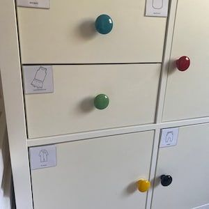 Nursery Labels Clothing Dresser Drawers Baby Kids Closet Storage ...