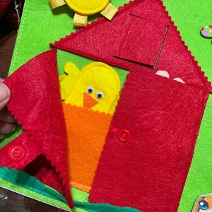 Pik A Boo Quiet Busy Velcro Activity Cushion Book – Soft Toy for Toddlers