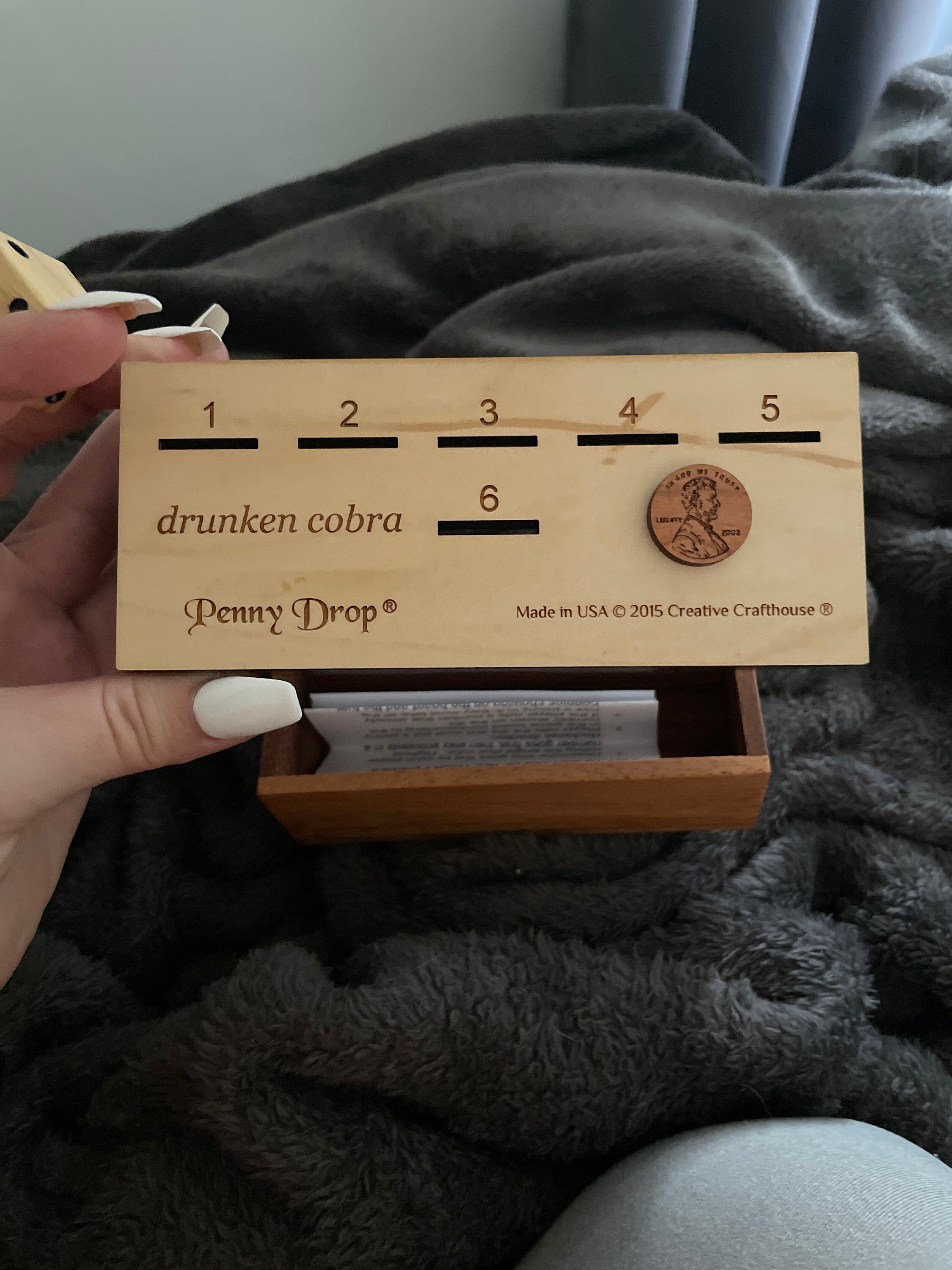 Penny Drop Game -  Size Medium - Personalizable Fun Family Game for All Ages- Funny Drinking Game to Play at the Bar