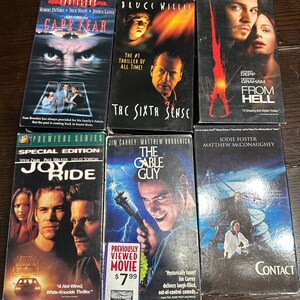Spooky Scary Thrilling Horror VHS Tape Grab Bag! Mystery VHS Tapes
