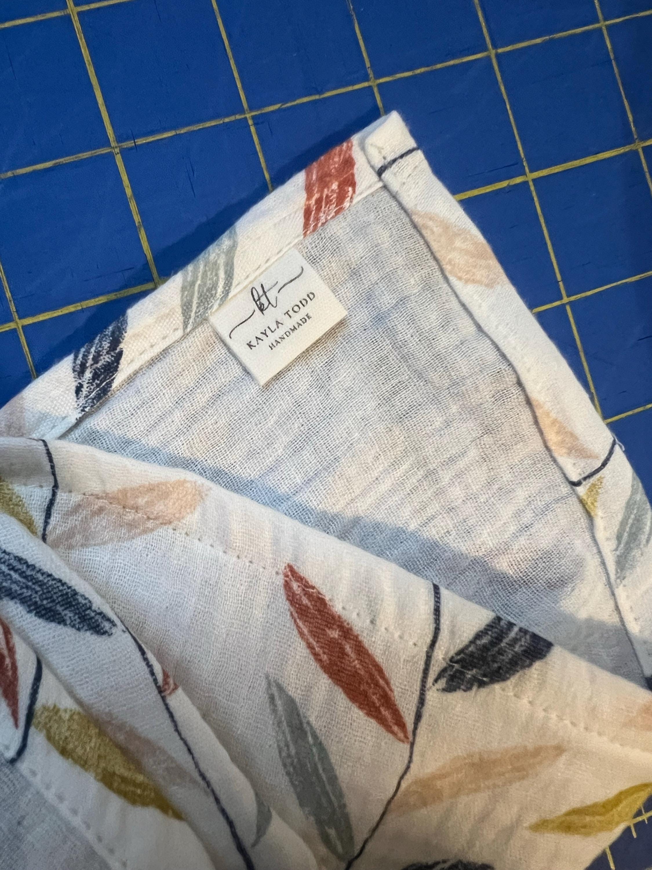 20*60 mm Baumwolle mit Logo oder Text Nähzubehör Label,Anhänger für Stricksachen,Personalisiert,Handgemachtes Label,Geschenkanhänger