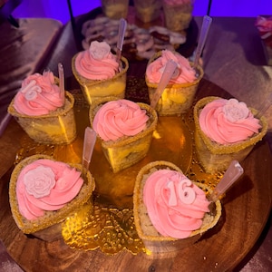 Tazze da Dessert usa e getta riutilizzabili in plastica