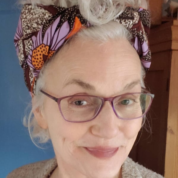 Wide Satin Headband With Kenya Headpiece