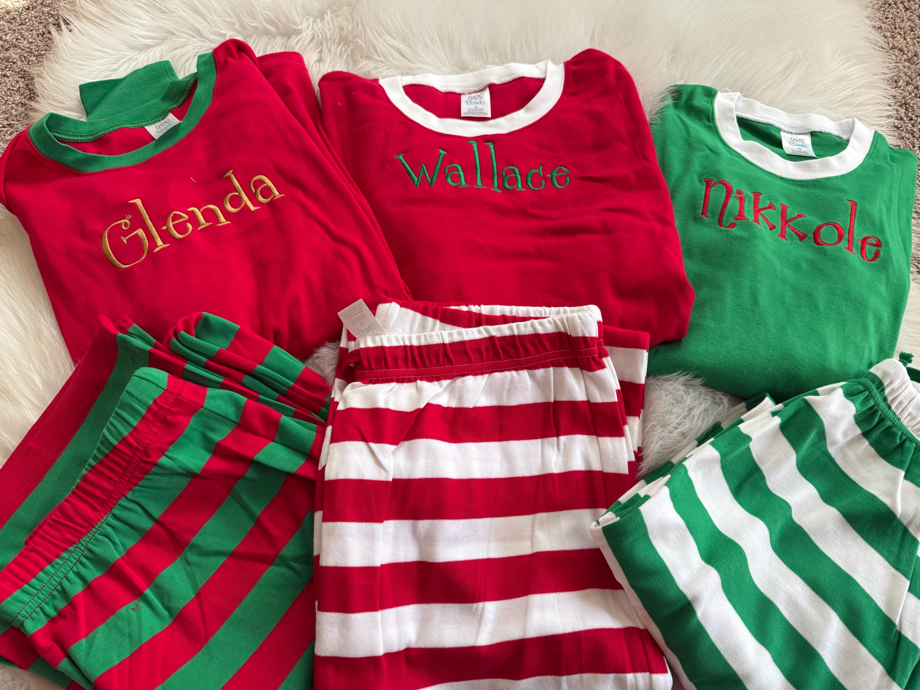 Family Christmas Pajamas, Matching Christmas Pajamas, Personalized Christmas Pajamas,  Family Christmas PJs,
