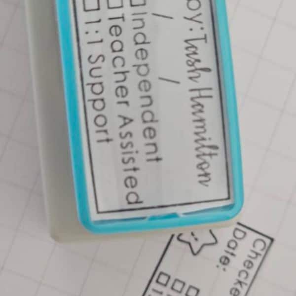 Personalised Teacher Stamps, Teacher Checklist Stamp, Accommodations ...
