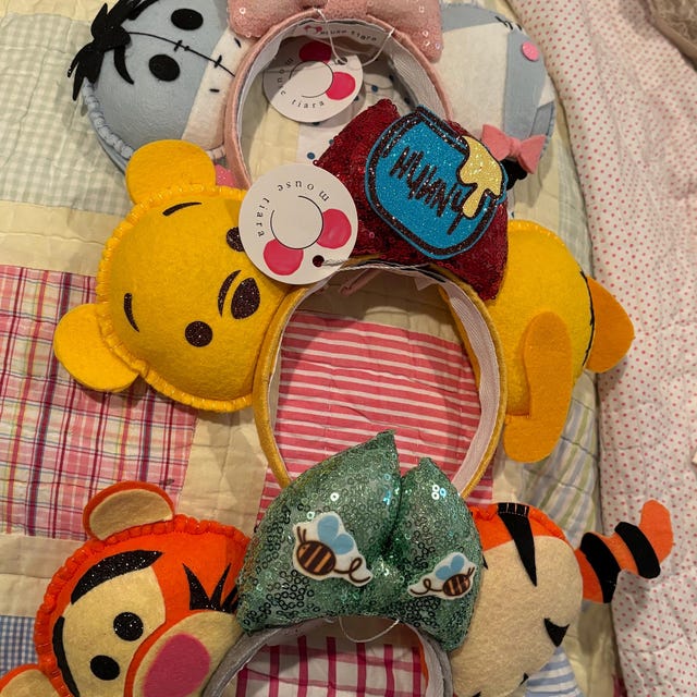 ディズニー耳 ミッキー耳 くまのプーさん マウス耳 カチューシャ