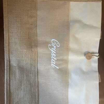 Burlap Tote Bag Personalized Tote Bag Bride Gift - Etsy