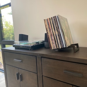 Unique Vinyl Rack Wood Vinyl Records Storage Modern Design - Etsy