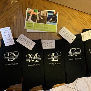 Customized Socks for the Wedding Party, Personalized Best Man and ...