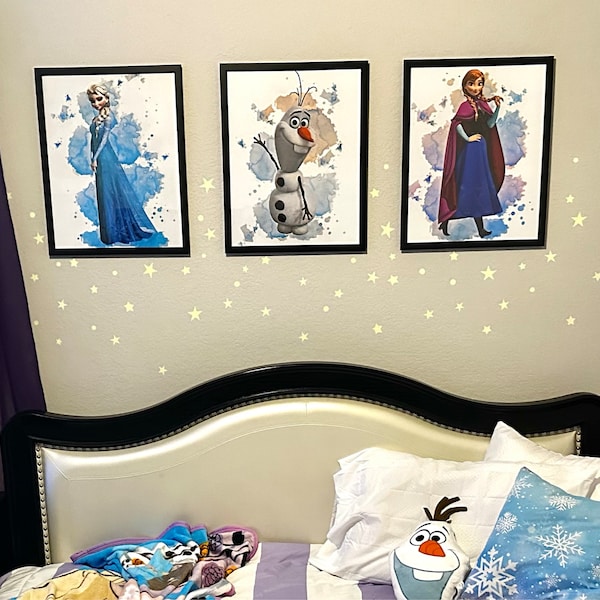 Frozen Inspired Wall Art, Disney Princess Poster Digital Print ...
