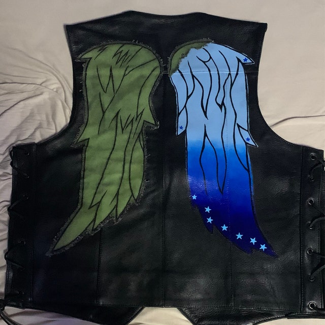 【ROUGHNECK】25SS★ ANGEL WING VEST Angel Wing REBORN Leather Vest - Etsy