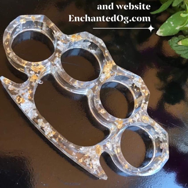 4 Pieces Knuckle Dusters Silicone Molds Brass Knuckles Resin