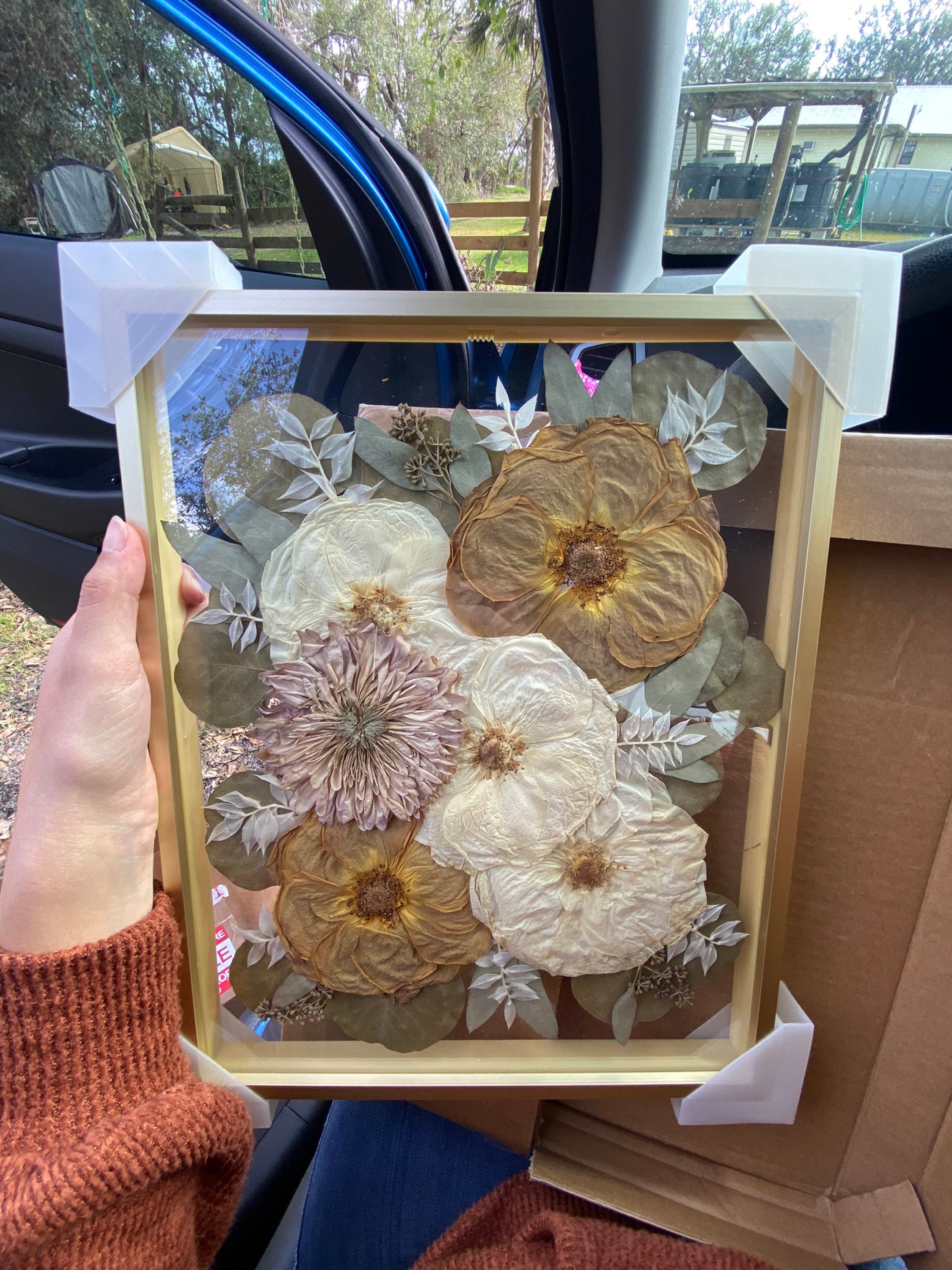 Preserved flowers from Taylor's etsy review