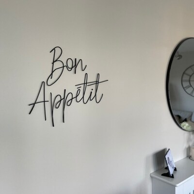OYEFLY Bon Appétit Wall Decor - Dining Room Kitchen Hanging Sign For Foodies - View #5