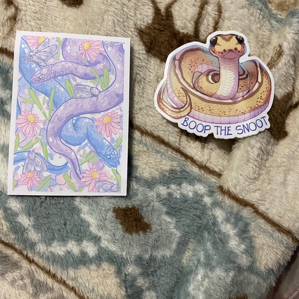 Ball Python Sticker Boop the Snoot - Etsy