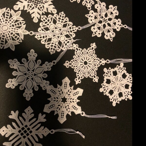 FSL Snowflakes Free Standing Lace Ornament Machine Embroidery Designs ...
