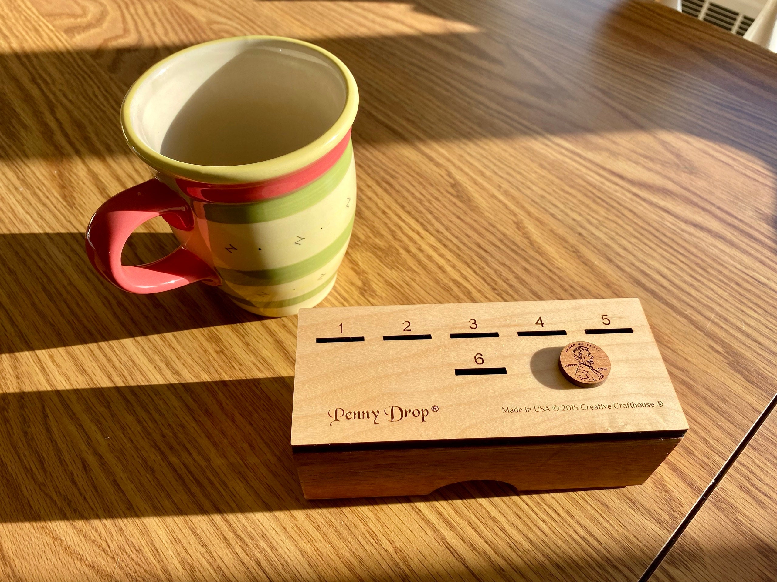 Penny Drop Game -  Size Medium - Personalizable Fun Family Game for All Ages- Funny Drinking Game to Play at the Bar