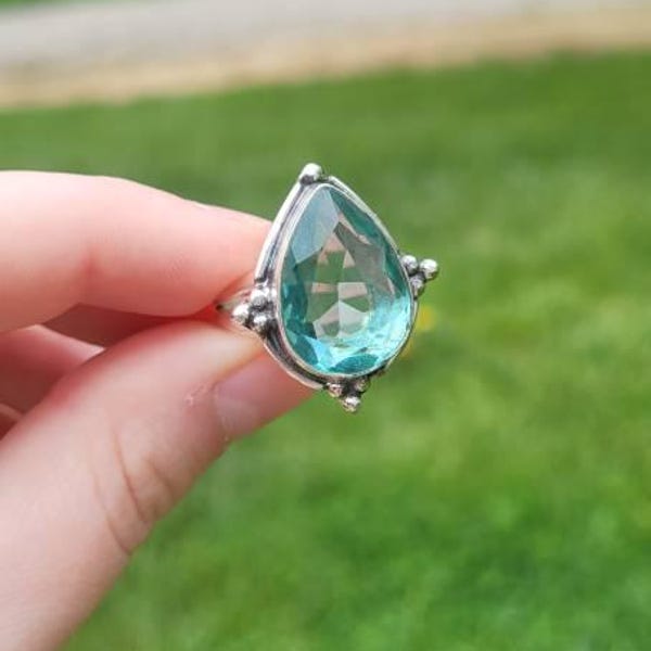 Handmade Natural Tanzanite Ring – 925 Sterling Silver – Cushion Cut 12mm – All Sizes – Unbranded