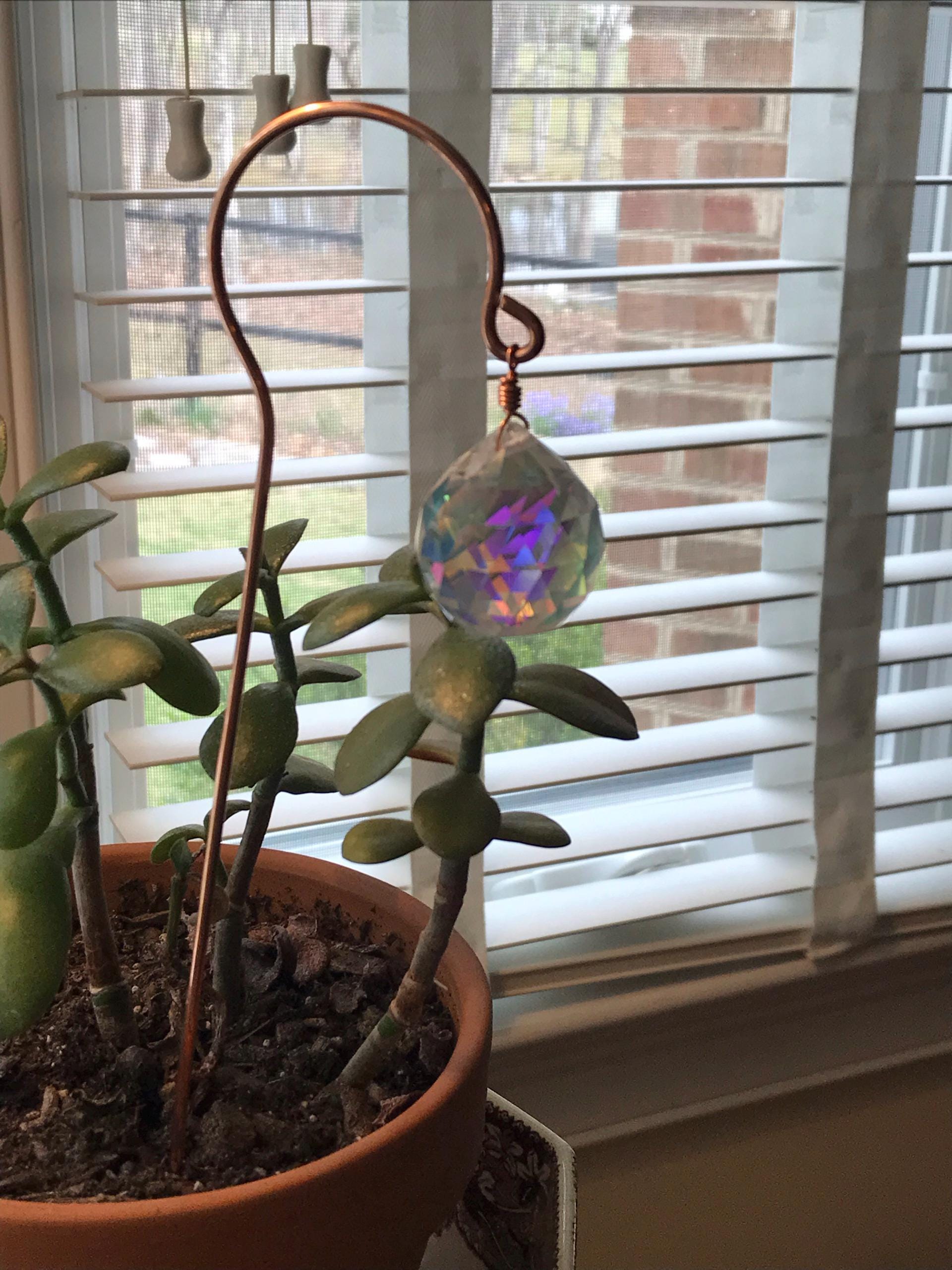 COPPER Plant Stake Sun Catchers