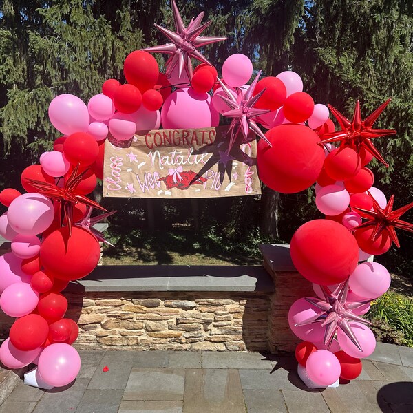 Personalized Handpainted Celebration Banner: Brown Craft Paper Party ...