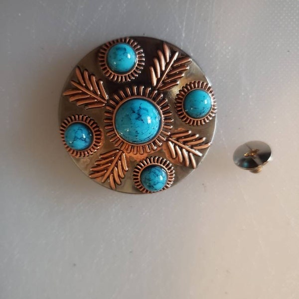 2 SUPERBES Grands CONCHOS 1-3/8 SUPERPOSÉS ARGENT STERLING Vintage ~ Bride ~ Bracelets De Voie