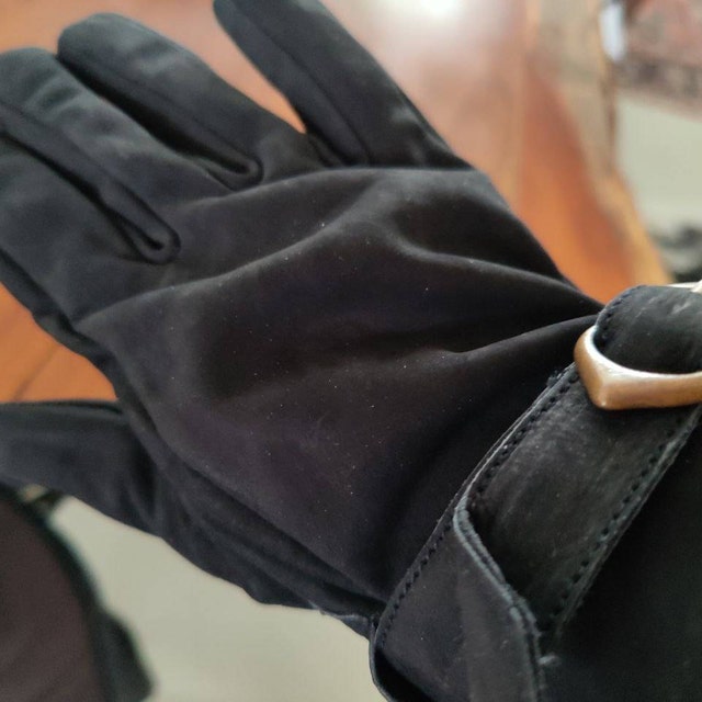 Leather Gloves Ulex Black - Etsy