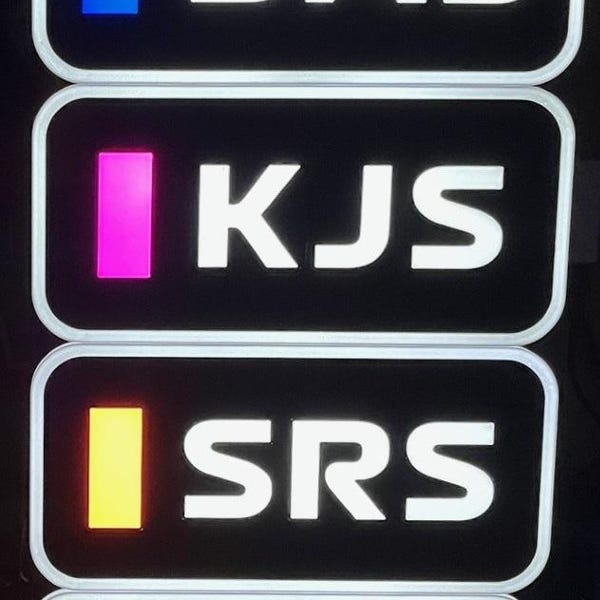 Customizable F1 Driver Identifier | Formula 1 Racing LED Lightbox With ...